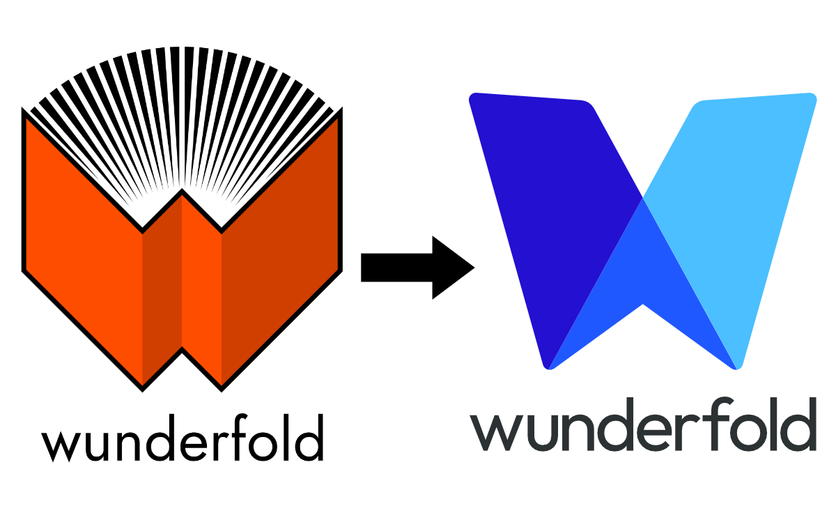 Wunderfold's old and new logos