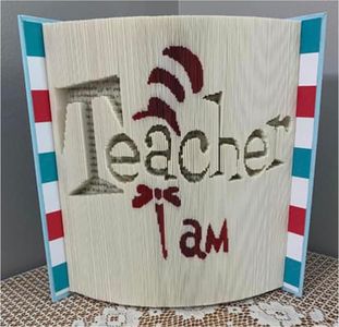 Teacher I Am, by Lori Hannel, Inverted fold